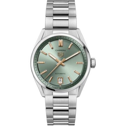 Tag Heuer Carrera Date WBN2312.BA0001 in steel with green dial