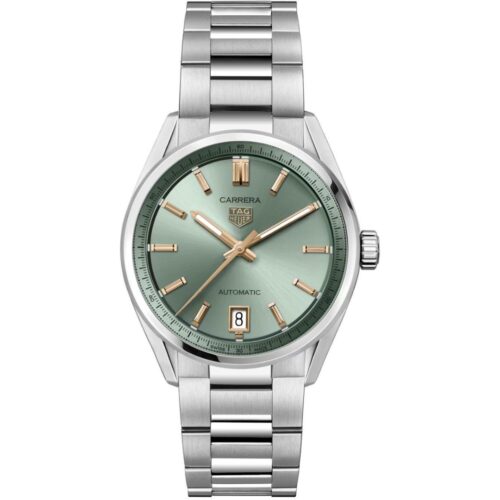 Tag Heuer Carrera Date WBN2312.BA0001 in steel with green dial