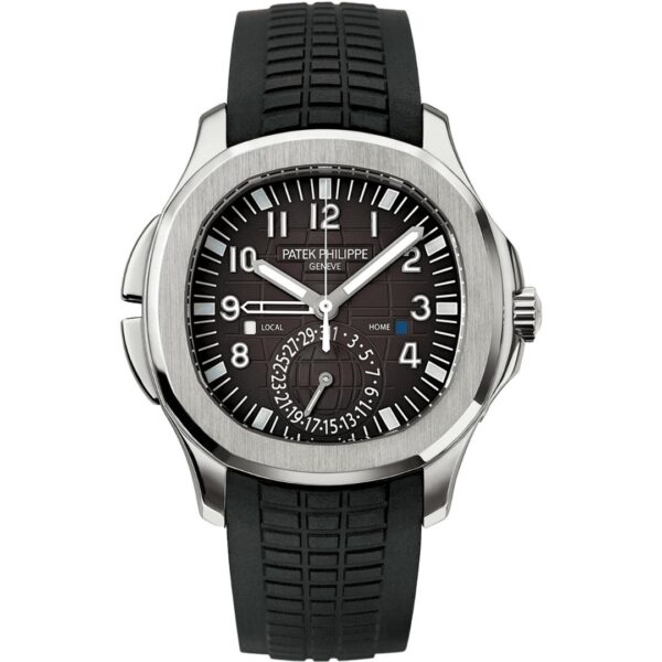 patek-philippe-aquanaut-travel-time-5164a-001_1 Patek Philippe Aquanaut Travel Time 5164A-001 Stainless Steel Black Dial