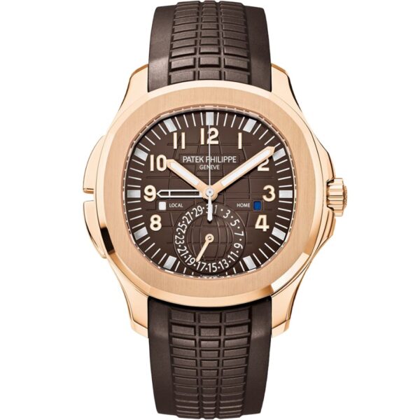 Patek Philippe Aquanaut Travel Time 5164R-001 Rose Gold Brown Dial